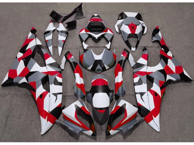 Red Camo Plain 08-16 R6 Fairings Red Camo Plain 08-16 R6 Fairings