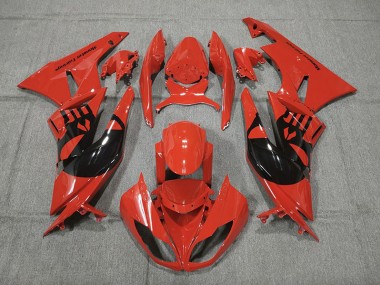 Red Punisher 09-12 ZX6R Fairings