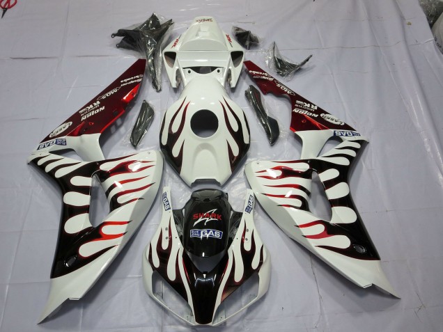 Red and Black Flame 06-07 CBR1000RR Fairings Red and Black Flame 06-07 CBR1000RR Fairings