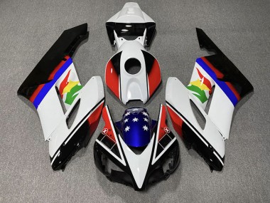 Red and Blue Flag 04-05 CBR1000RR Fairings