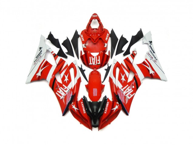 Red and White with Stars 08-16 R6 Fairings Red and White with Stars 08-16 R6 Fairings