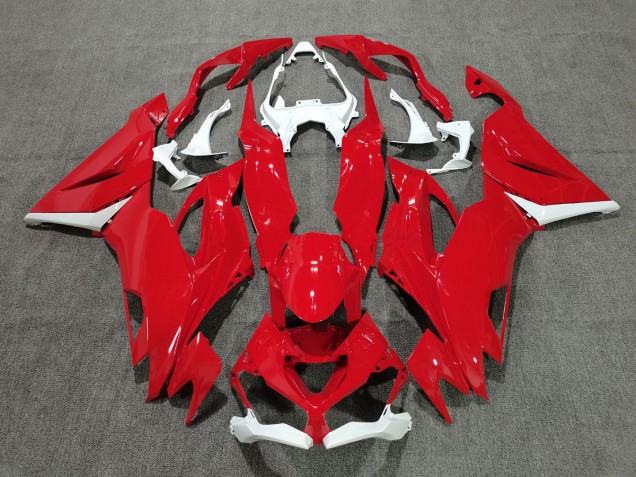 Red with White 19-23 ZX6R Fairings