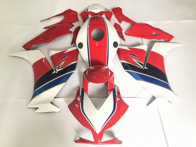 Red with White / Blue 12-16 CBR1000RR Fairings Red with White / Blue 12-16 CBR1000RR Fairings
