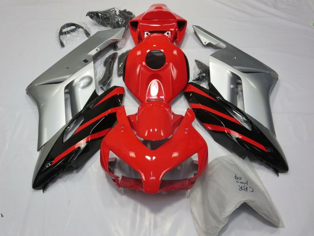 Silver Red and Black 04-05 CBR1000RR Fairings Silver Red and Black 04-05 CBR1000RR Fairings