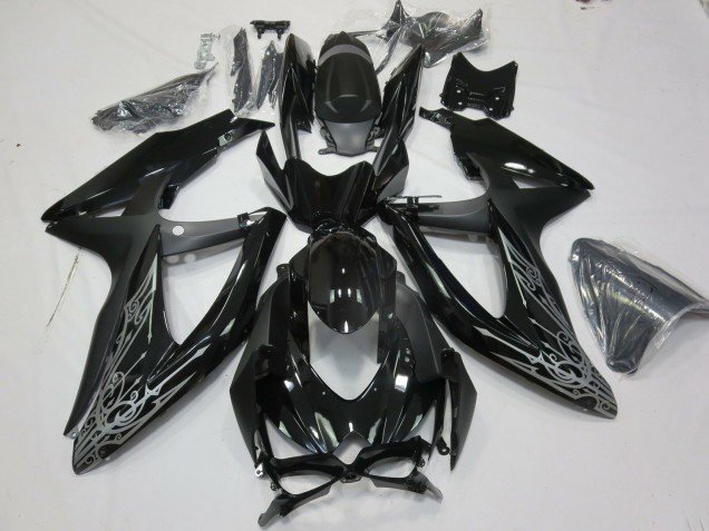 Silver and Black 08-10 GSXR 600-750 Fairings Silver and Black 08-10 GSXR 600-750 Fairings
