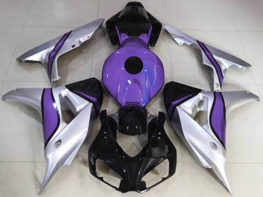 Silver and Purple Custom 06-07 CBR1000RR Fairings