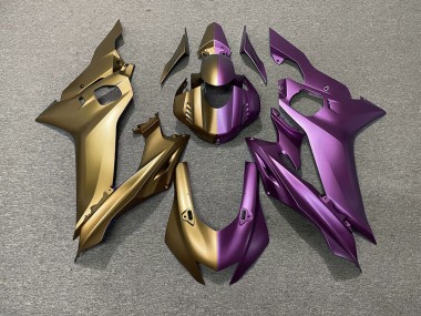 Tan and Purple Split 17-21 R6 Fairings