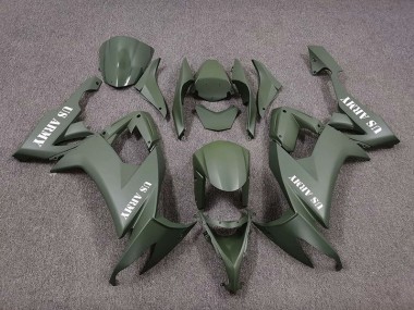 US Army Matte Green 08-10 ZX10R Fairings