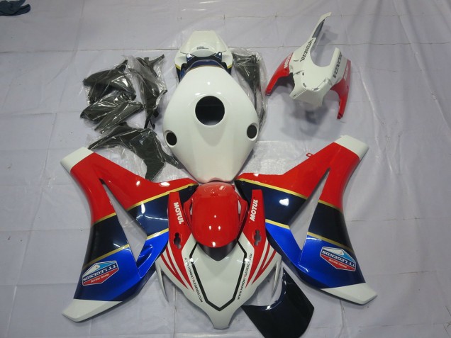 White Blue and Red 08-11 CBR1000RR Fairings White Blue and Red 08-11 CBR1000RR Fairings