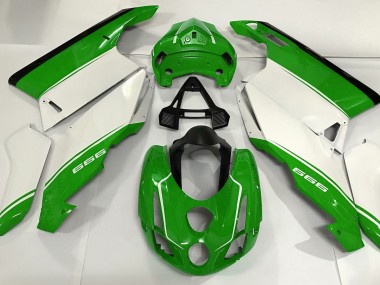 White Green and Black 03-04 Ducati 749 999 Fairings