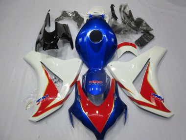 White Red and Deep Blue 08-11 CBR1000RR Fairings