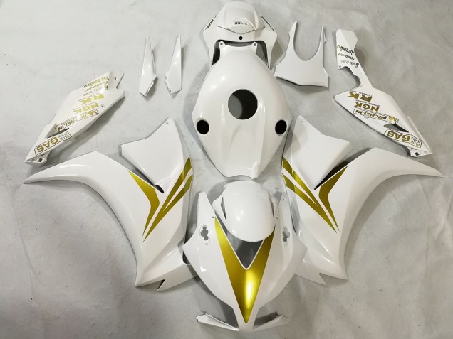 White and Gold 12-16 CBR1000RR Fairings White and Gold 12-16 CBR1000RR Fairings