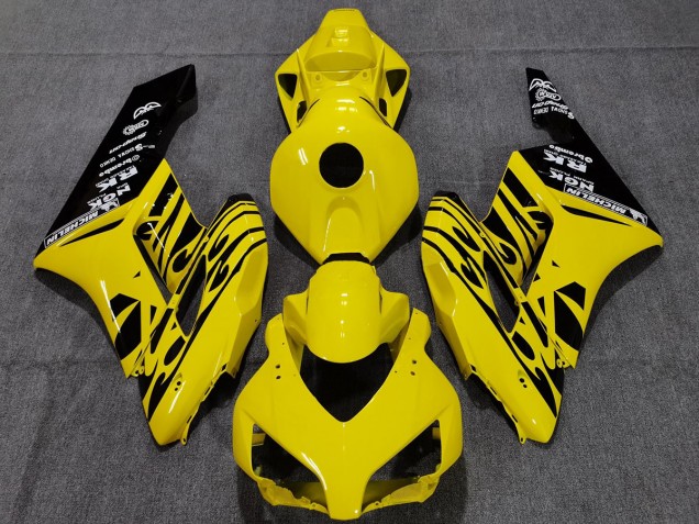 Yellow Black Flame 04-05 CBR1000RR Fairings Yellow Black Flame 04-05 CBR1000RR Fairings