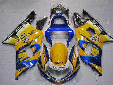 Yellow Corona 01-03 GSXR 600-750 Fairings