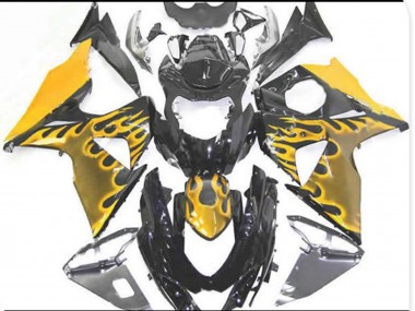 Yellow Flame 09-16 GSXR 1000 Fairings